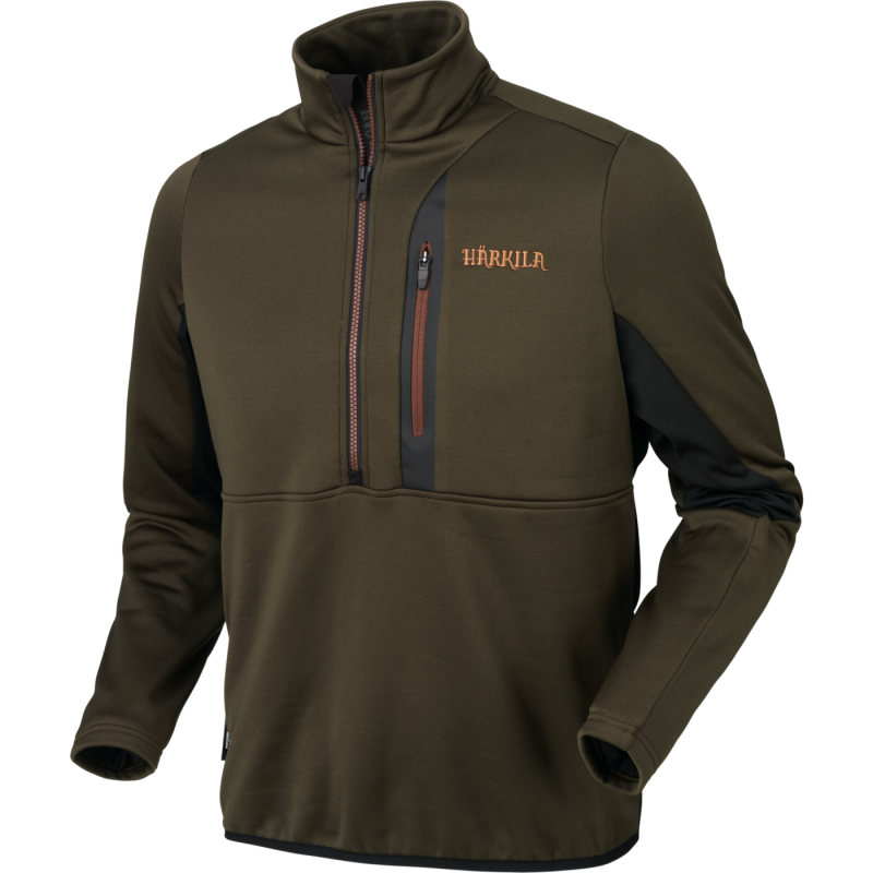 Tidan Hybrid half zip fleece jacket